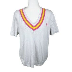LRL Lauren Ralph Lauren Active Sweater Shirt Women 3X Short Sleeve Varsity Tee